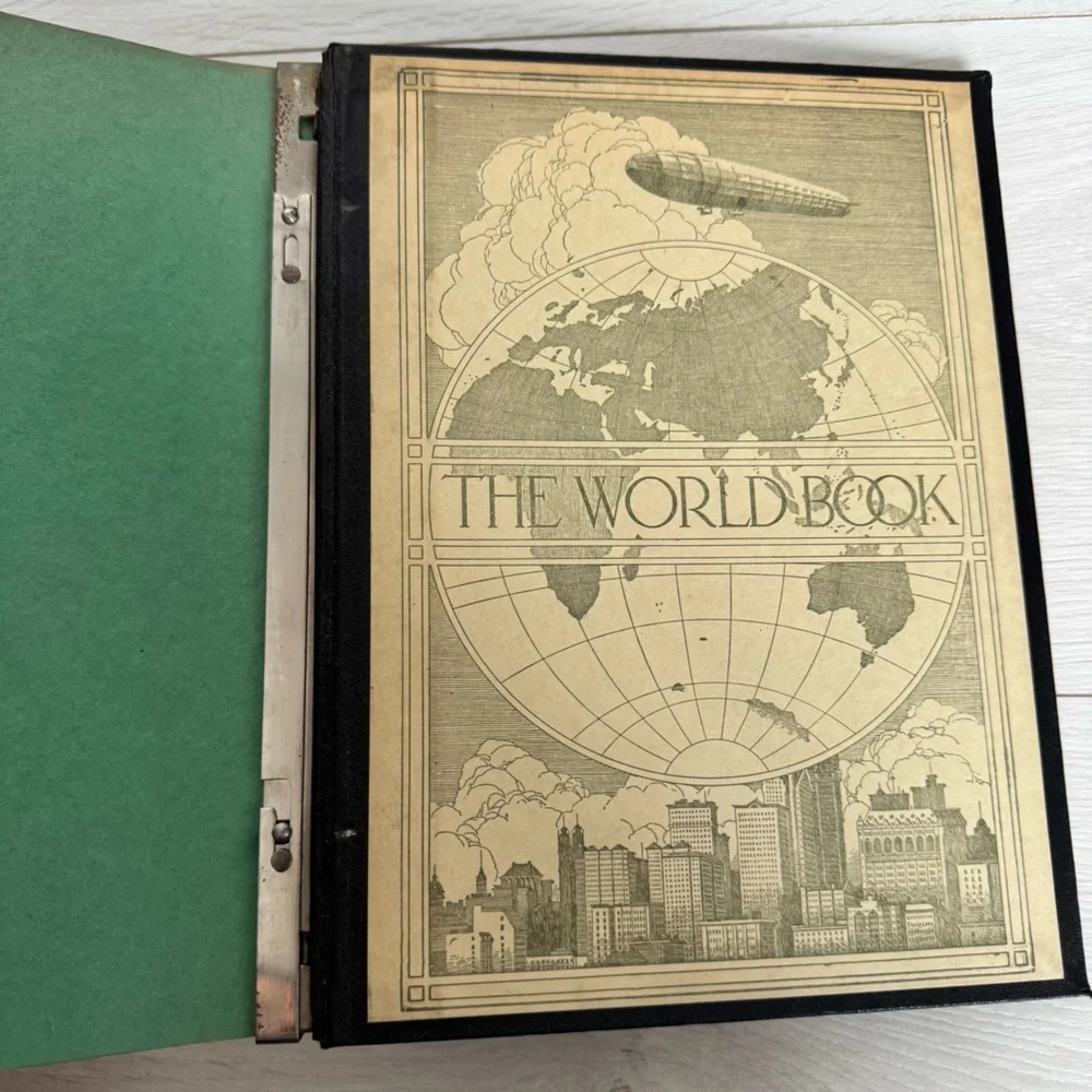 Vintage The World Book Loose Leaf Annual Book Binder 1928-1931 - Picture 14 of 14